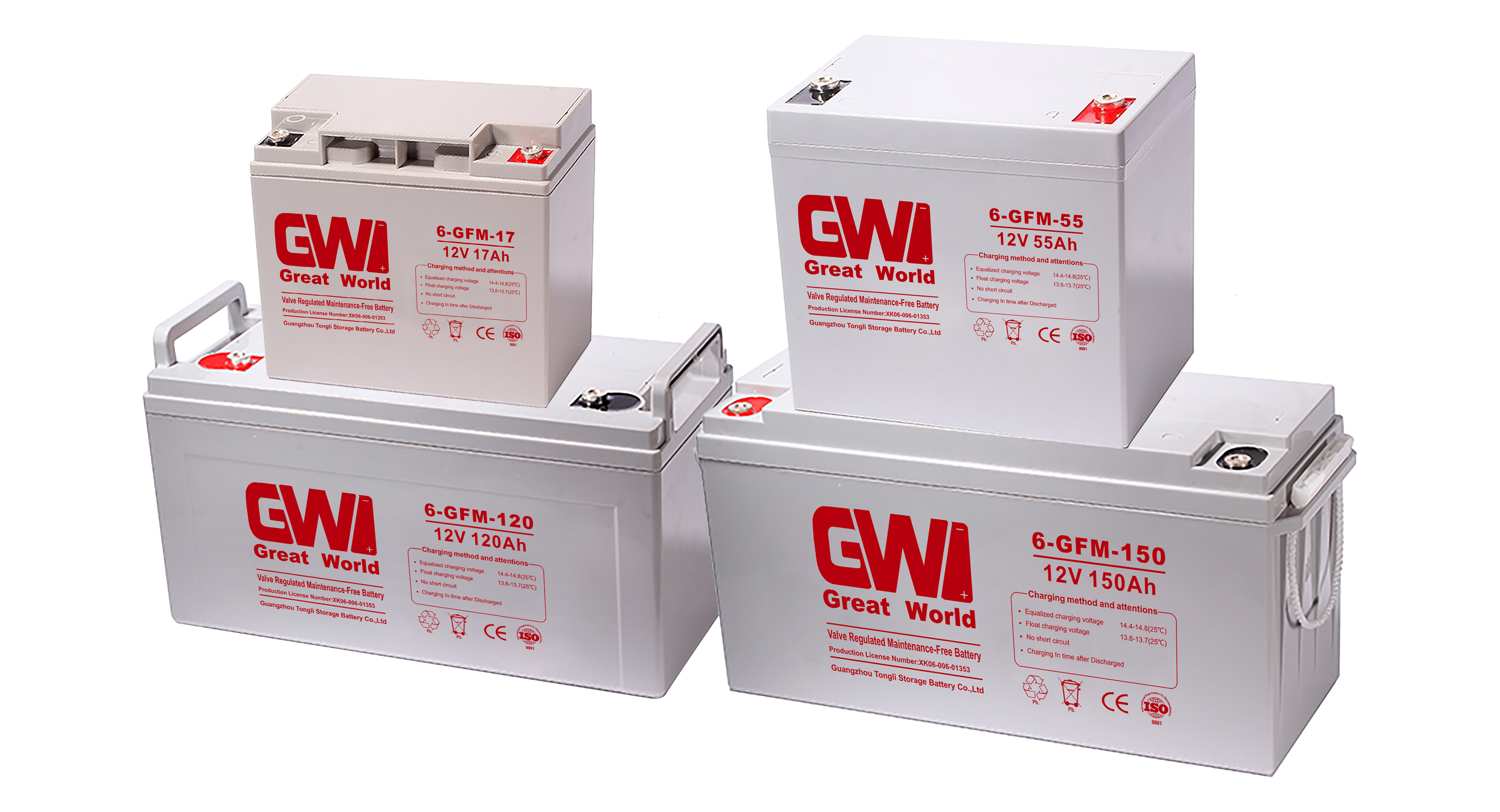 GW Brand Car Battery 12V 38Ah VRLA/UPS Batteries
